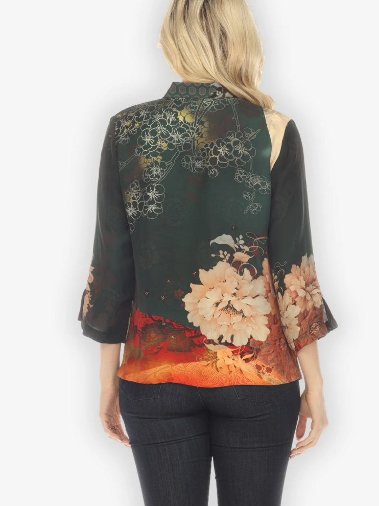 Citron "Sunrise and Nature Silk Blouse" - 1213SAN