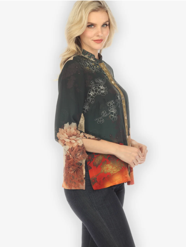 Citron "Sunrise and Nature Silk Blouse" - 1213SAN