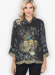 Citron "Queen Radiant Charm Vintage" Silk Blouse - 1213QRCV