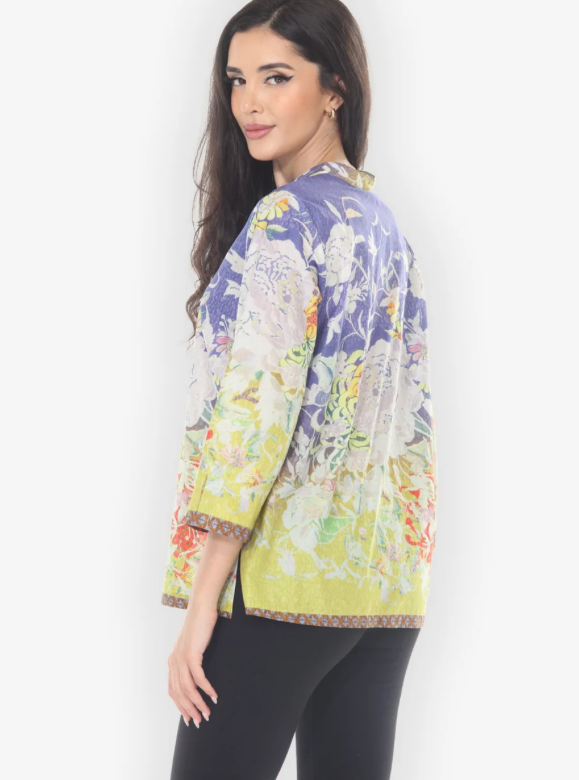 Citron "Ombre Floral Art Cotton Blouse" - 1213OFA