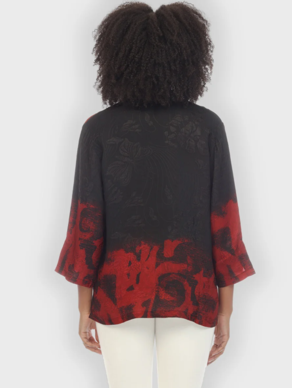 Citron "Flower Silk Magic Citron Style Blouse" - 1213FSM