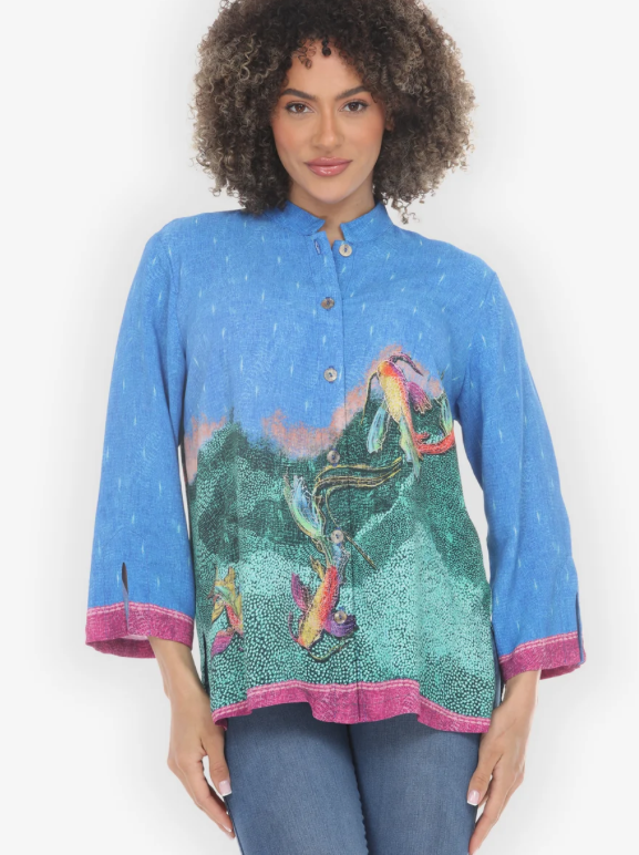 Citron "Dreaming Water Koi Blouse" - 1213DWK
