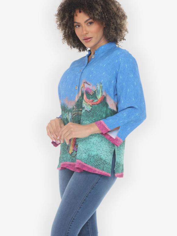 Citron "Dreaming Water Koi Blouse" - 1213DWK