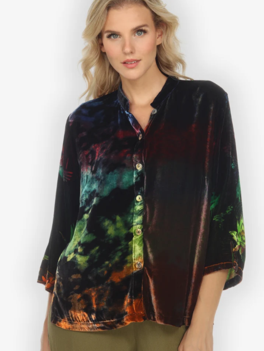 Citron "Assorted Mixed Velvet Hand Dyed Blouse" - 1213AMV-HD