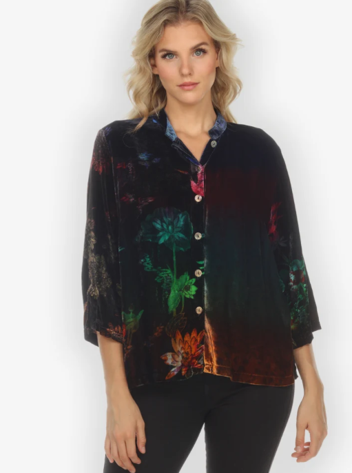 Citron "Assorted Mixed Velvet Hand Dyed Blouse" - 1213AMV-HD
