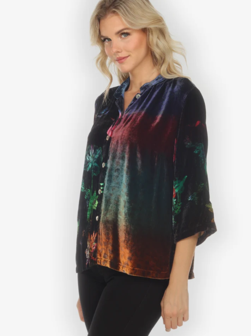 Citron "Assorted Mixed Velvet Hand Dyed Blouse" - 1213AMV-HD