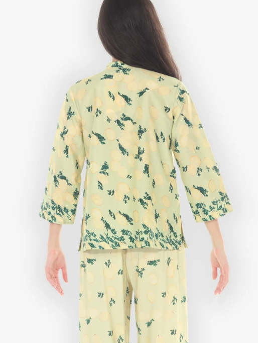 Citron "Citron Lemon Print Cotton Blouse" - 1213CLP
