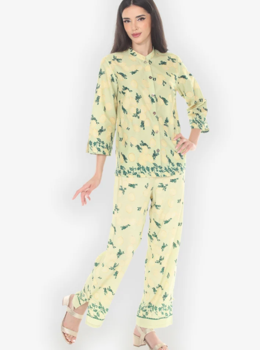 Citron "Citron Lemon Print Cotton Blouse" - 1213CLP