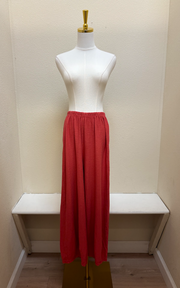 CUT LOOSE Linen Cotton Jersey Cropped Pants with Darts - 5012088 - CHILI