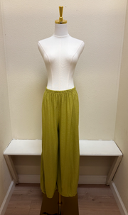 CUT LOOSE Linen Cotton Jersey Cropped Pants with Darts - 5012088 - PEA