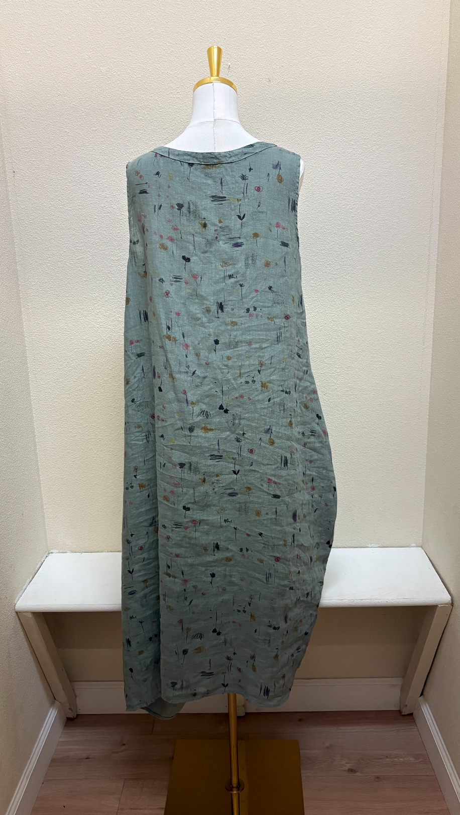 CUT LOOSE - Graffiti Floral Button Bubble Dress - 4630237 - SQUIRREL