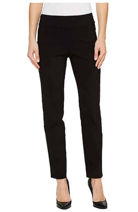 Krazy Larry Solid Slim Ankle Pant - P507 - CHESNUT (NOT BLACK)