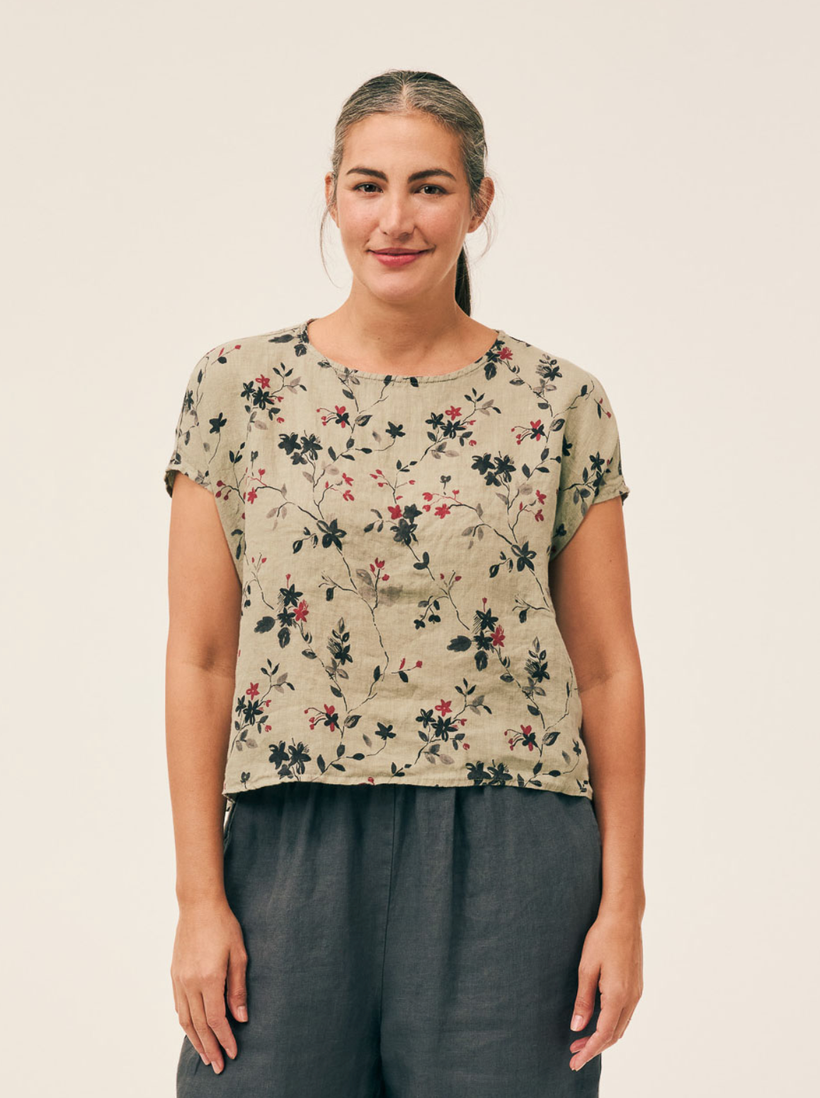 CUT LOOSE Spring Bloom High Low Top - 4096182