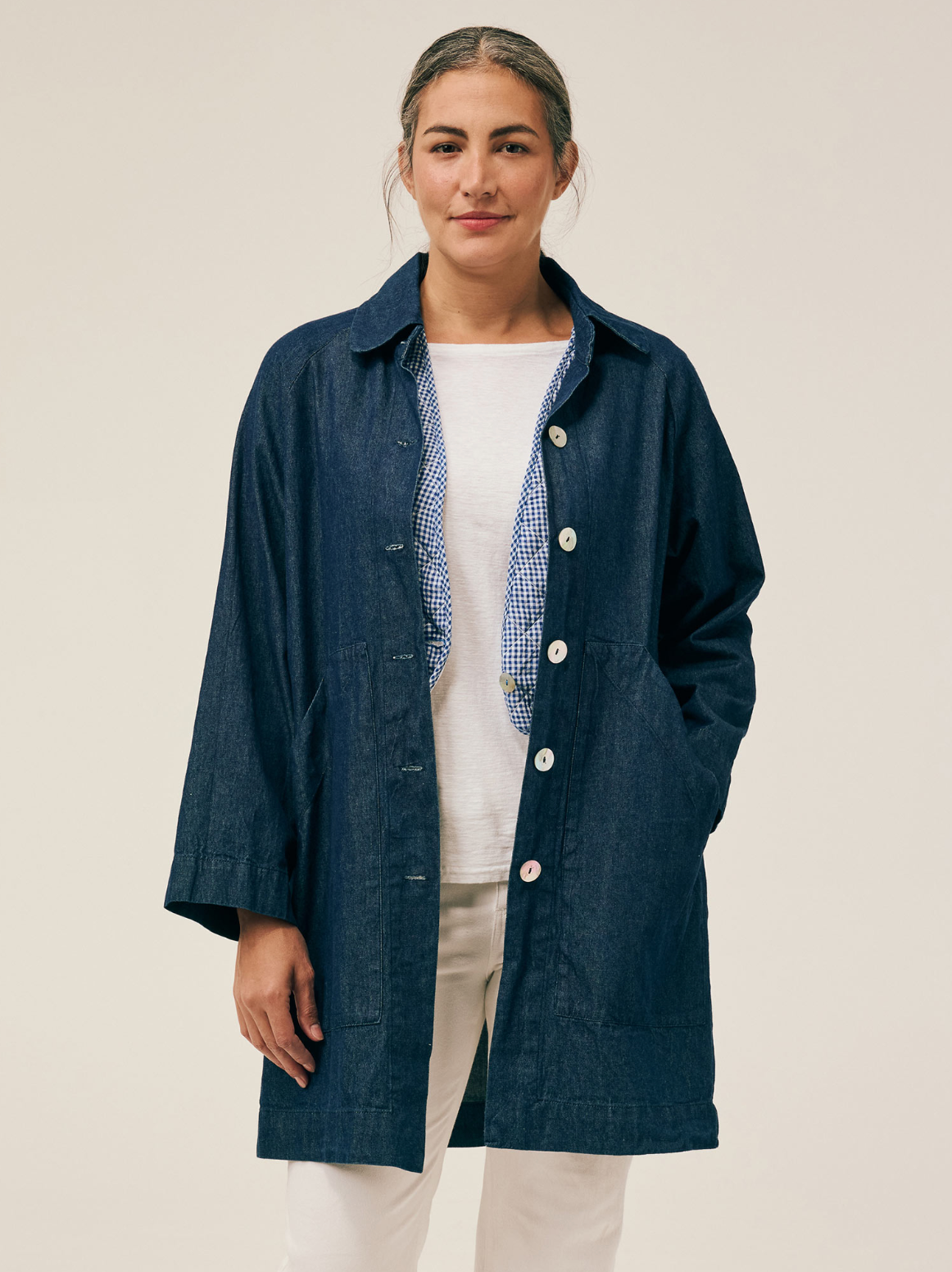CUT LOOSE Denim Raglan Duster - 0528703