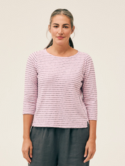 CUT LOOSE Black Narrow Stripe Side Panel Top - 2177874