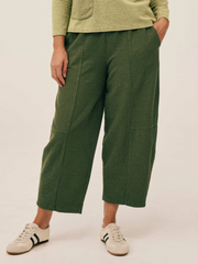 CUT LOOSE Grey Stripe Doublecloth Horseshoe Pant - 2332933