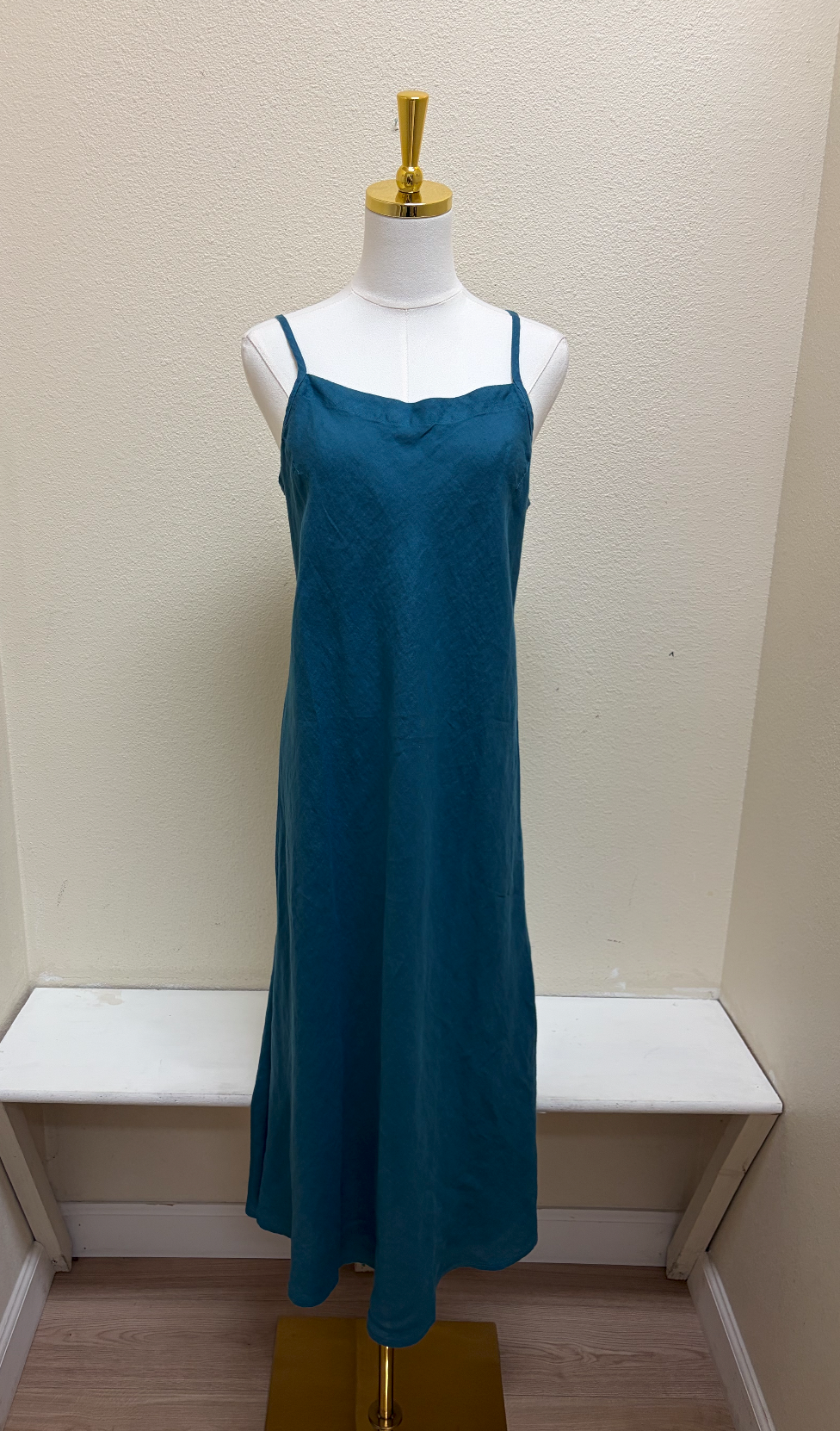 CUT LOOSE Hanky Linen Bias Cami Dress - 4200779 - PEACOCK