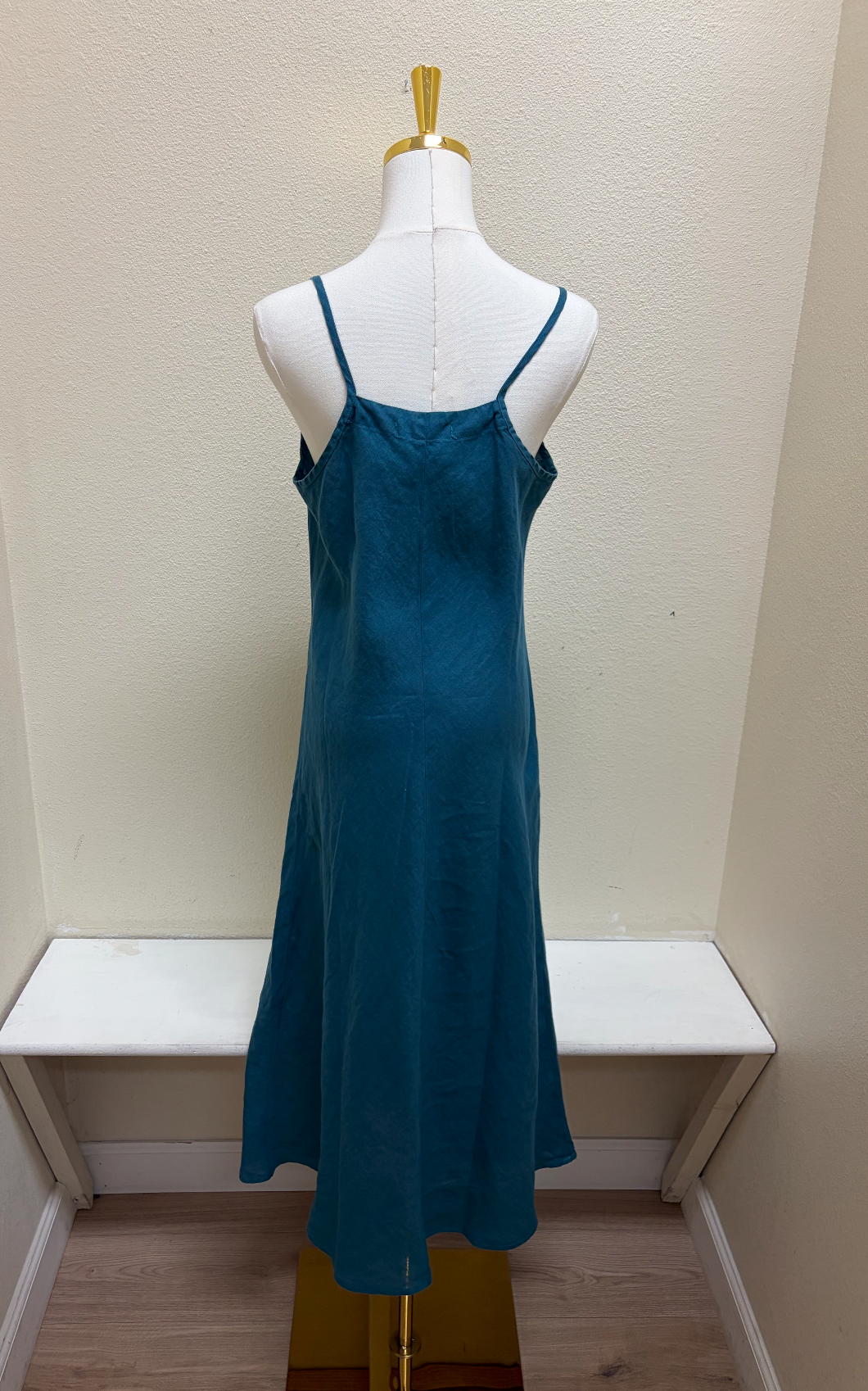 CUT LOOSE Hanky Linen Bias Cami Dress - 4200779 - PEACOCK
