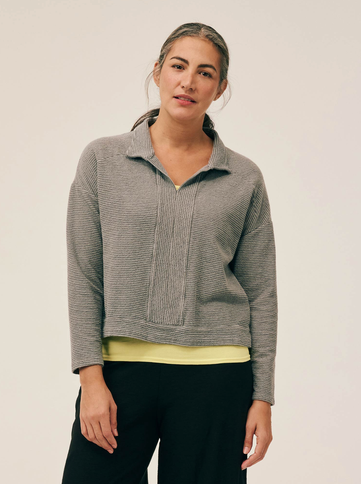 CUT LOOSE Light Lycra Jersey Convertible Boatneck Tank - 2015521