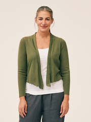 CUT LOOSE Tulle Cropped Cardigan - 1387388
