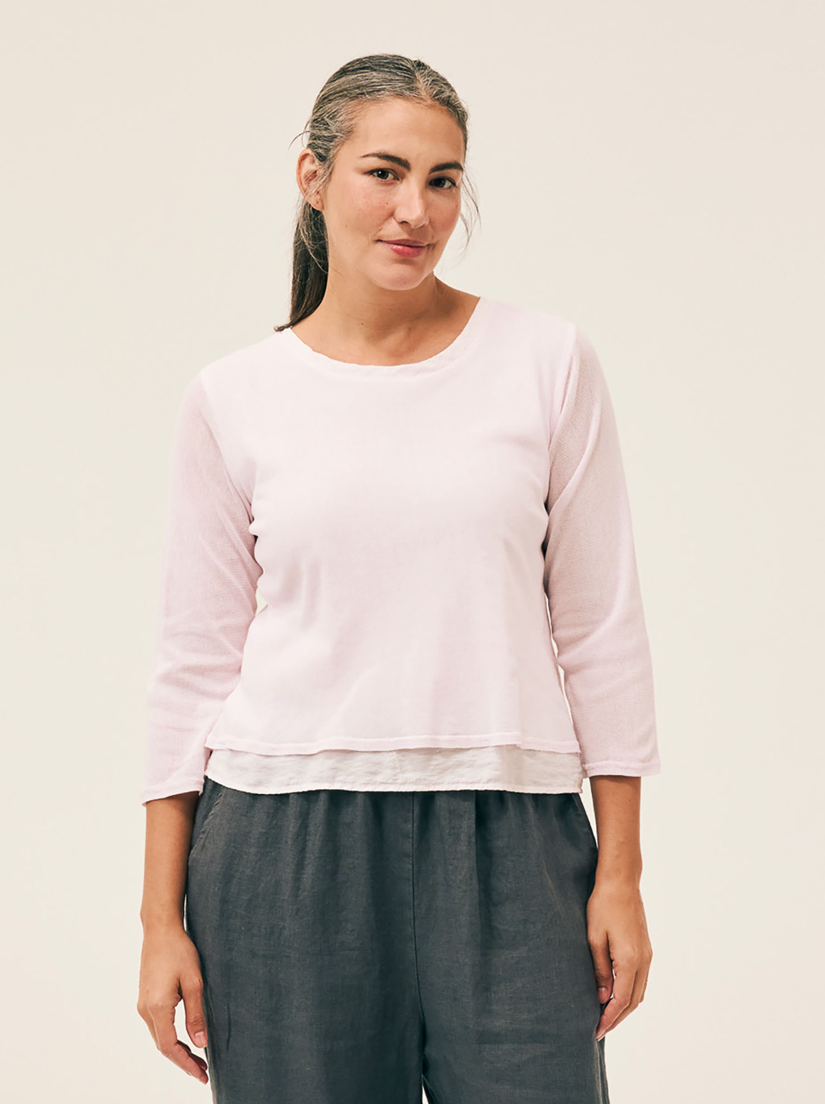 CUT LOOSE Tulle Split Back Top - 1386701
