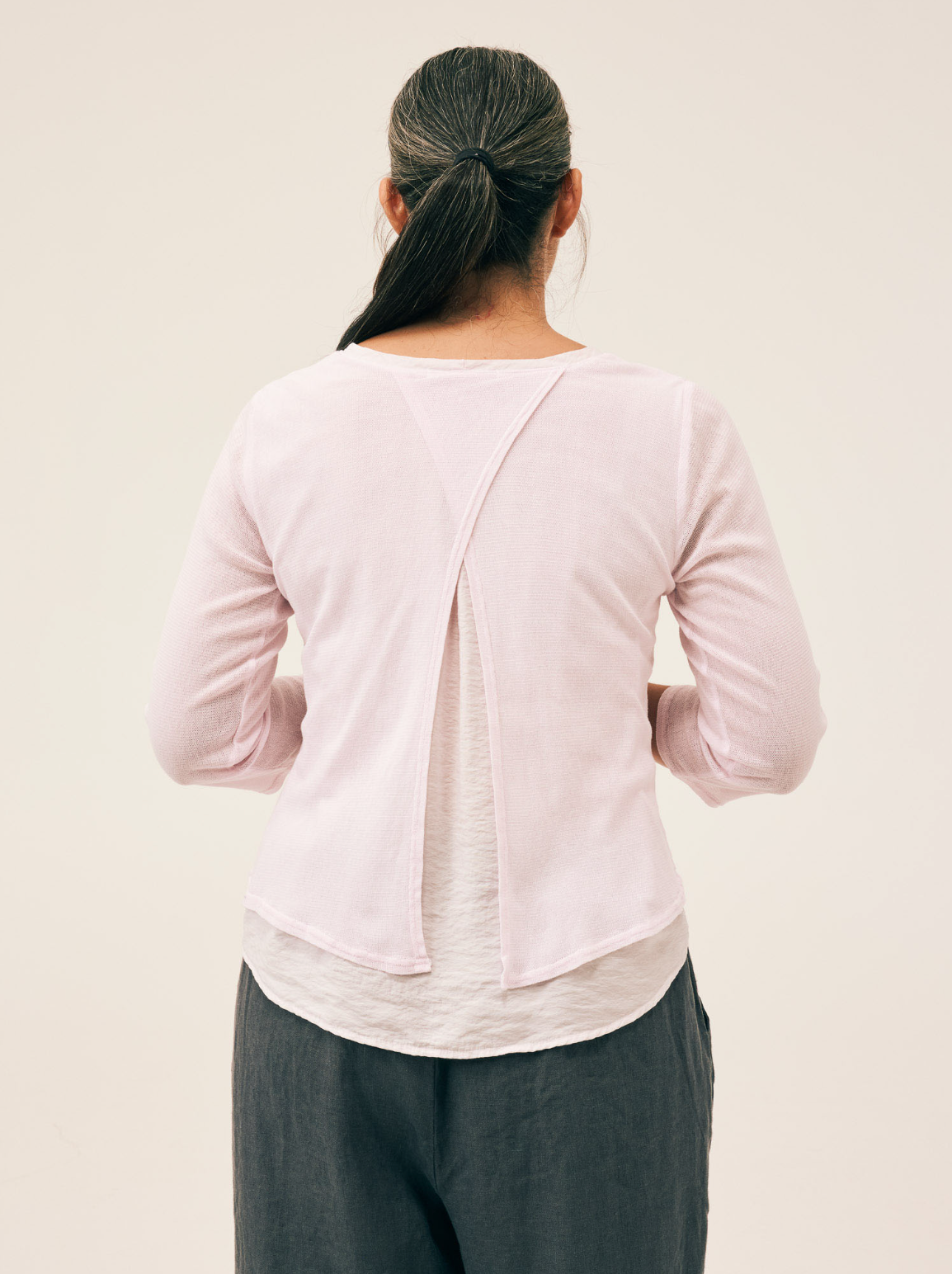 CUT LOOSE Tulle Split Back Top - 1386701