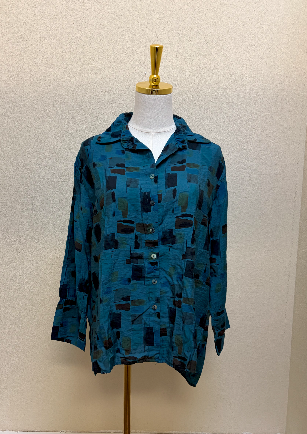 CUT LOOSE Sea Glass Crop Easy Shirt - 6236986