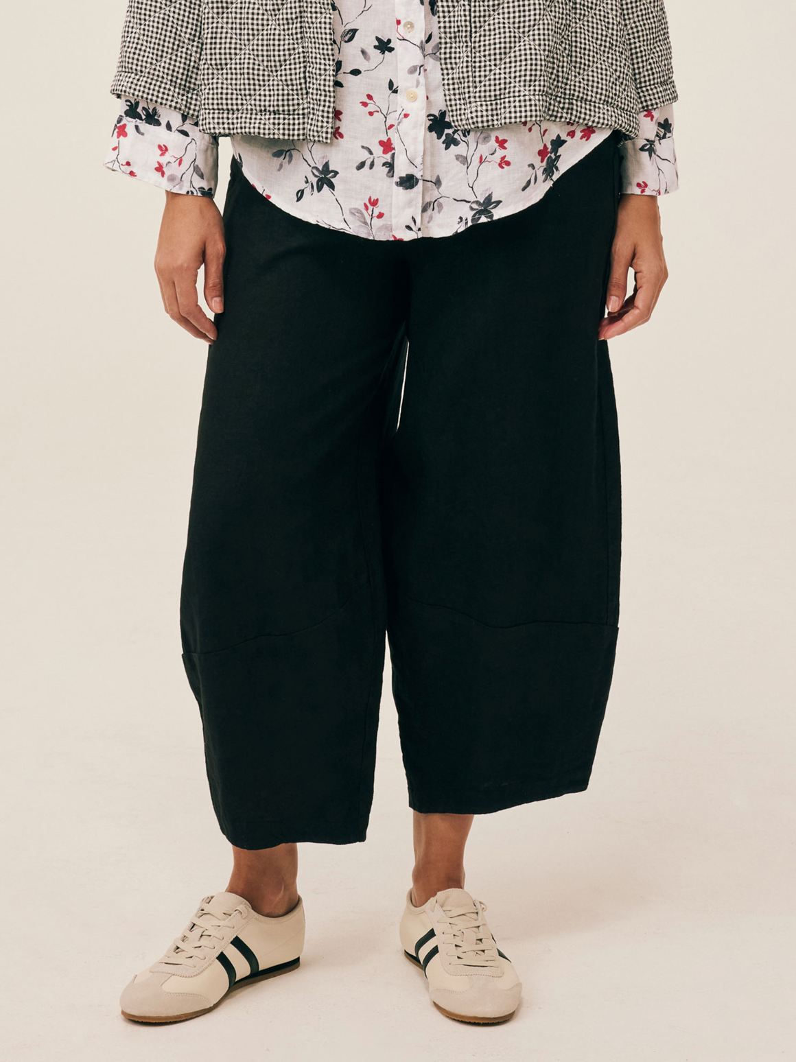 CUT LOOSE Solid Linen Lantern Pant - 4402388