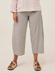 CUT LOOSE Crosshatch Barrel Crop Pant - 4192431