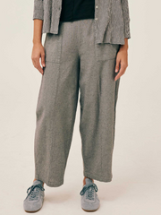 CUT LOOSE Crosshatch Ankle Barrel Pant - 4192948
