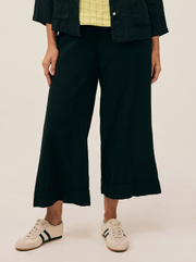 CUT LOOSE Crosshatch Pleated Crop Pant - 4192094