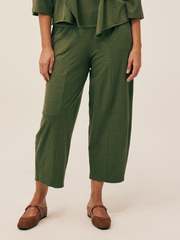 CUT LOOSE Linen Cotton Jersey Horseshoe Pant - 5012933