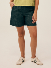 CUT LOOSE Flax Denim Easy Short - 0453103