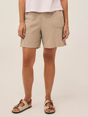 CUT LOOSE Crinkle Check Easy Short - 6123103