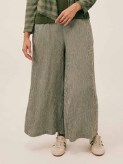 CUT LOOSE Crinkle Check Wide Ankle Pant with Pockets - 6122977