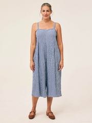 CUT LOOSE Crinkle Check Crop Jumpsuit - 6122083