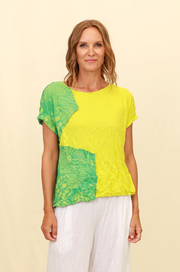 Chalet Recycled Crinkle Jersey Gardner Top - C72303