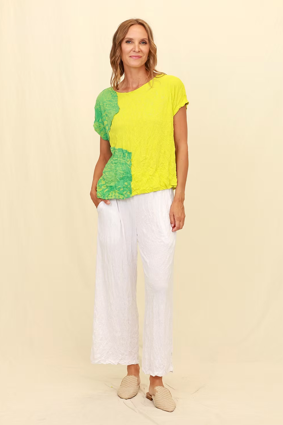 Chalet Recycled Crinkle Jersey Gardner Top - C72303