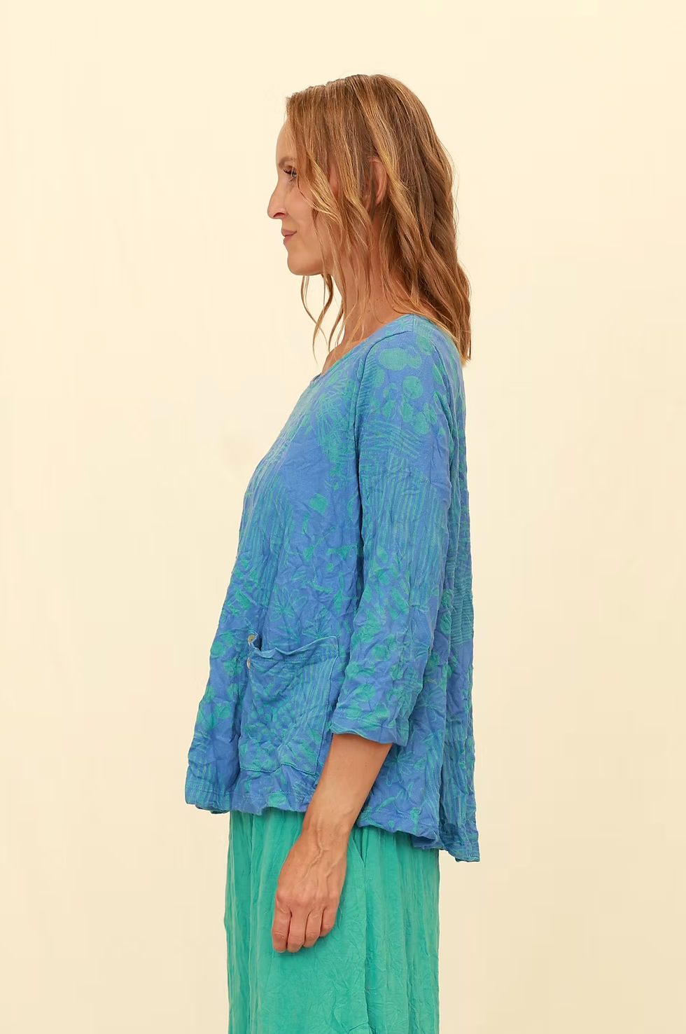 Chalet Recycled Crinkle Jersey Gizel Top - C72319