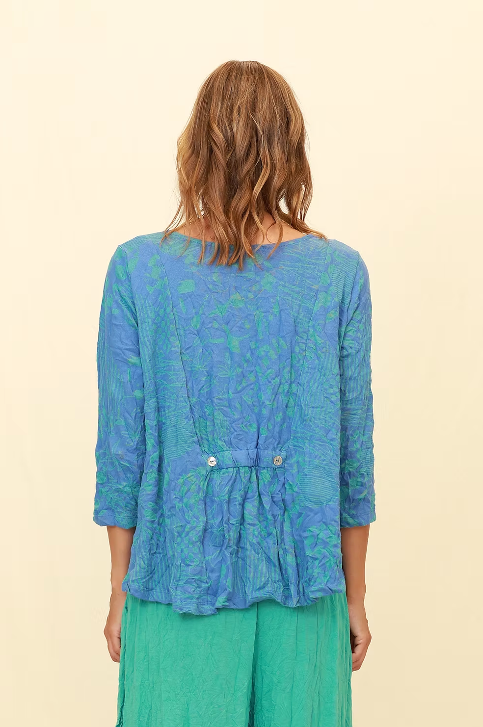 Chalet Recycled Crinkle Jersey Gizel Top - C72319