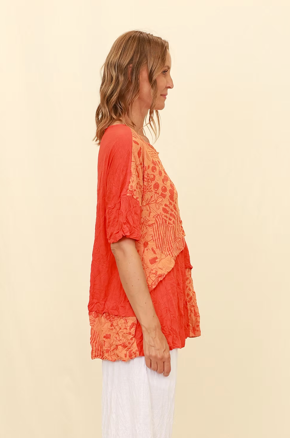 Chalet Recycled Crinkle Jersey Eudora Top - C72408