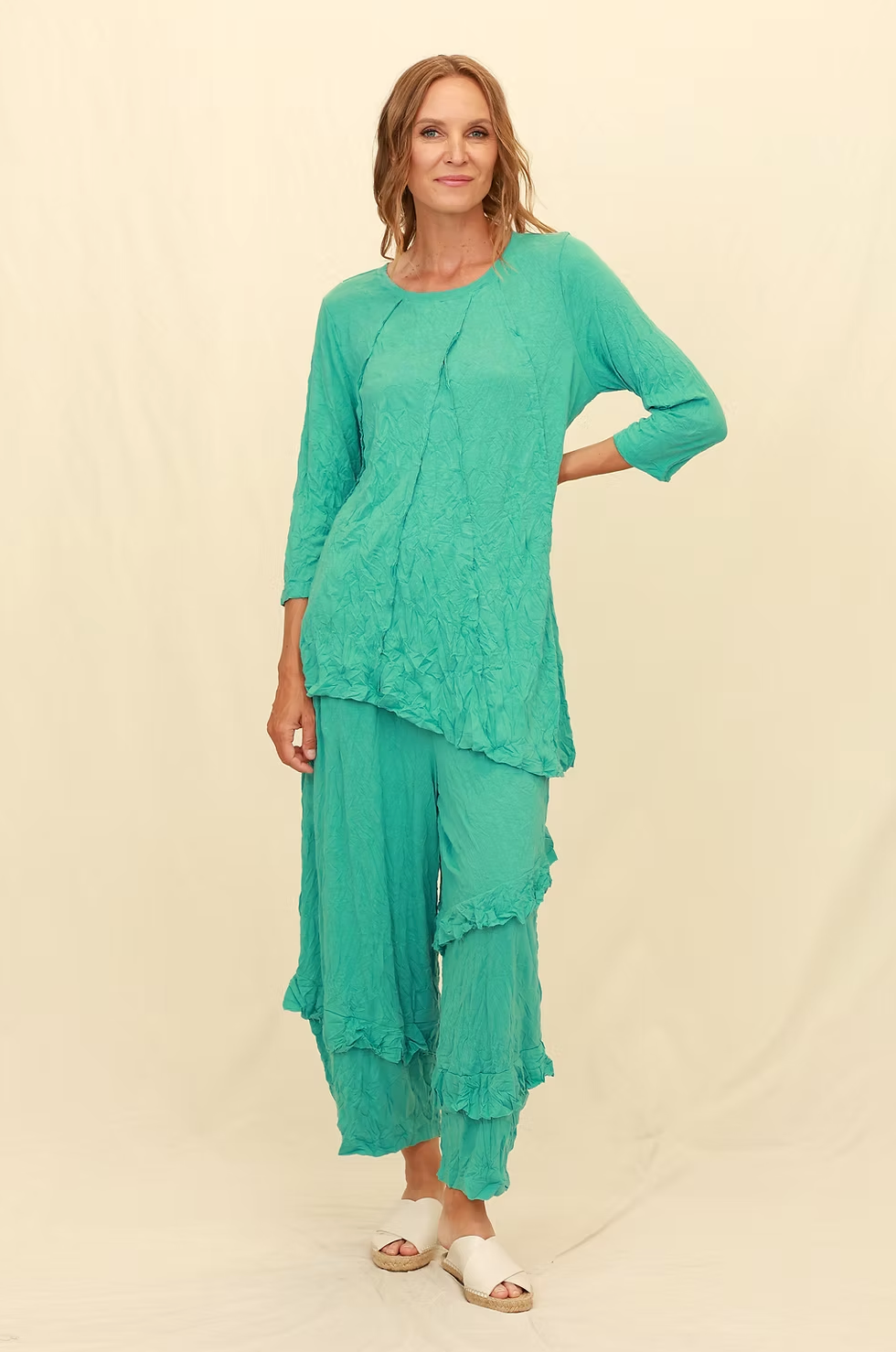 Chalet Recycled Crinkle Jersey London Top - C72441