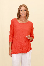 Chalet Recycled Crinkle Jersey Pandora Top - C72681