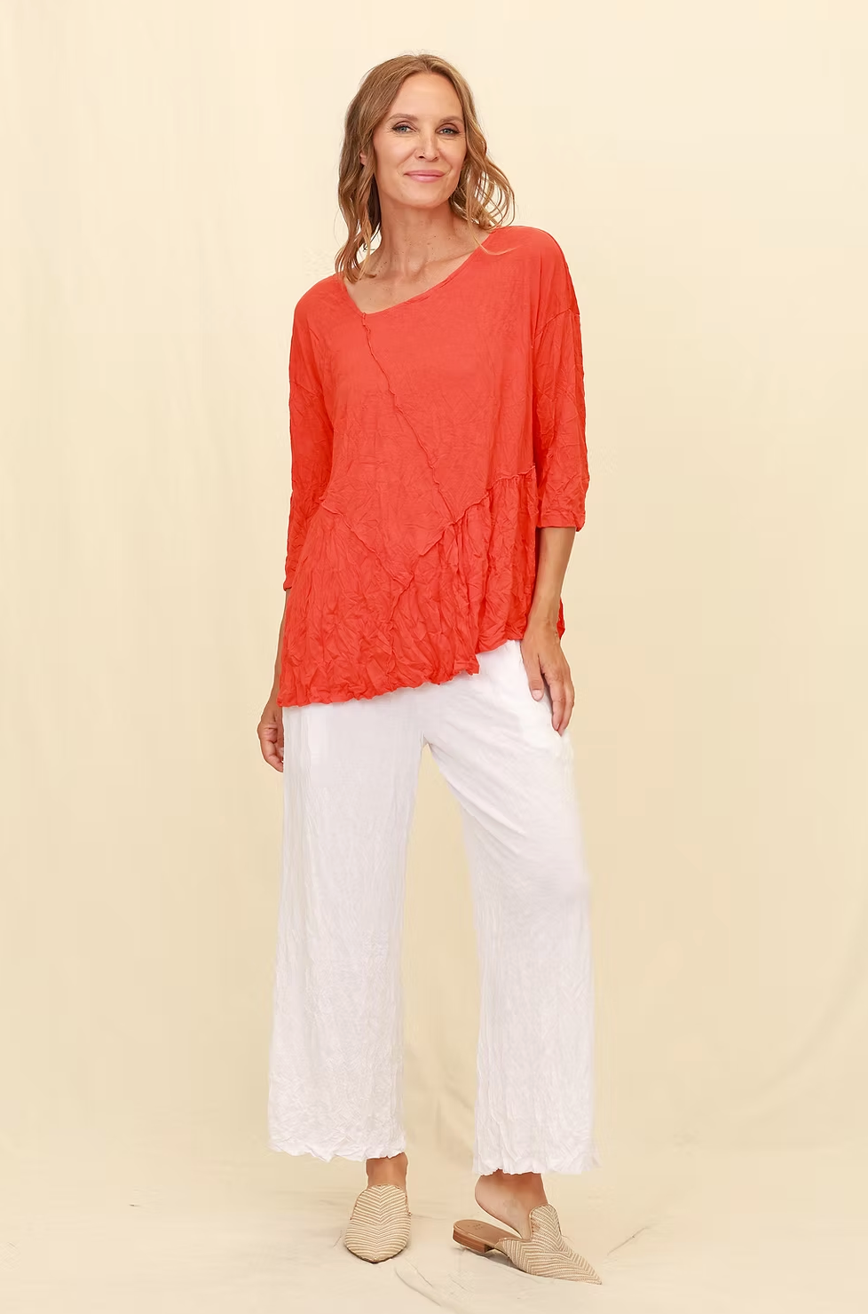 Chalet Recycled Crinkle Jersey Pandora Top - C72681
