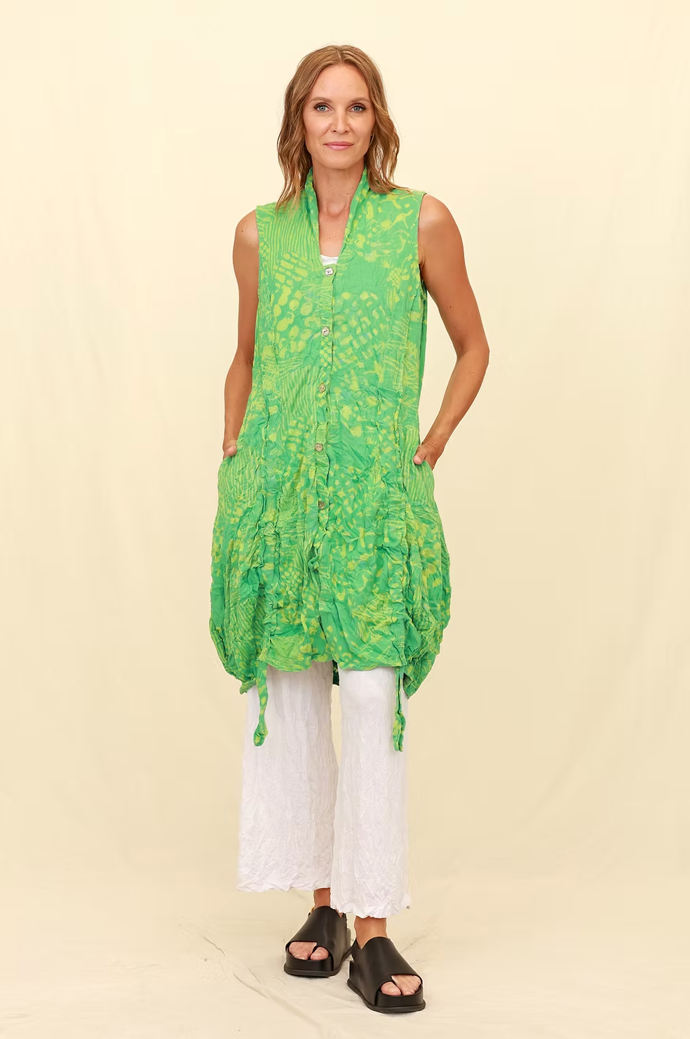 Chalet Recycled Crinkle Jersey Romie Vest - C74306