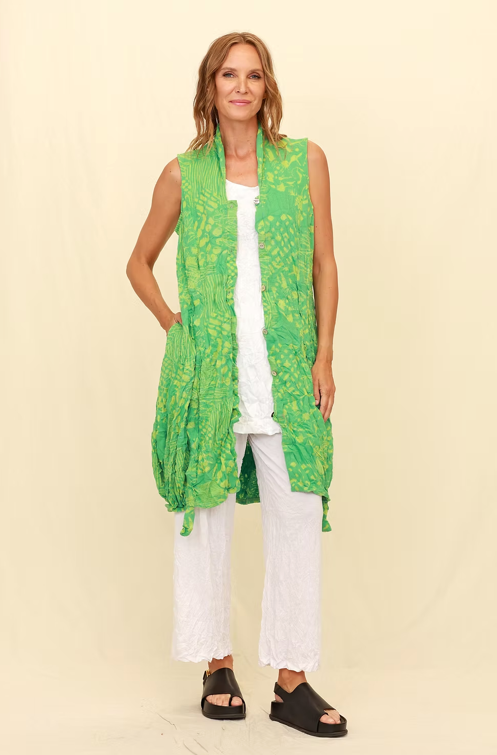 Chalet Recycled Crinkle Jersey Romie Vest - C74306
