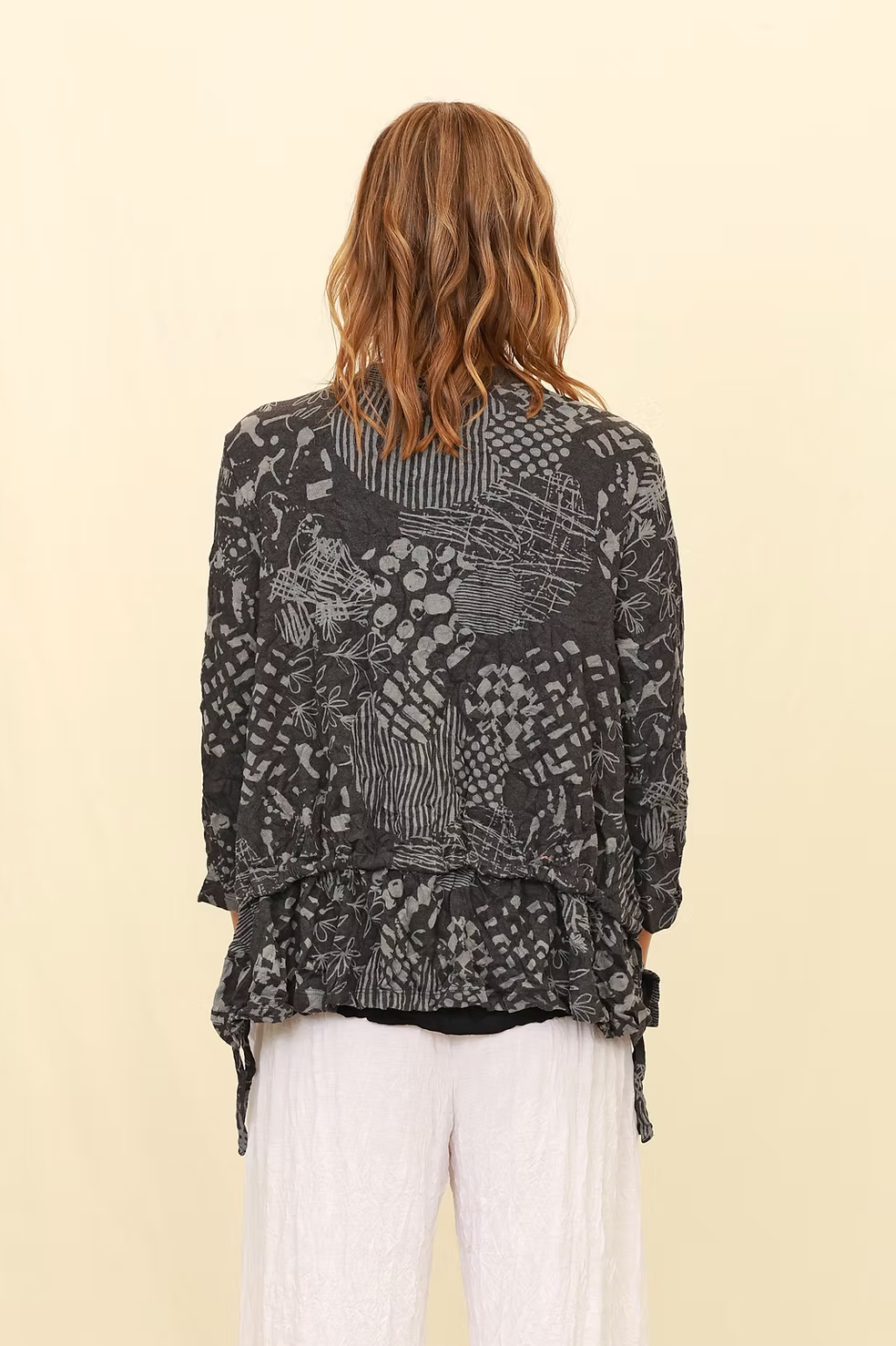 Chalet Recycled Crinkle Jersey Merina Cardigan - C75520