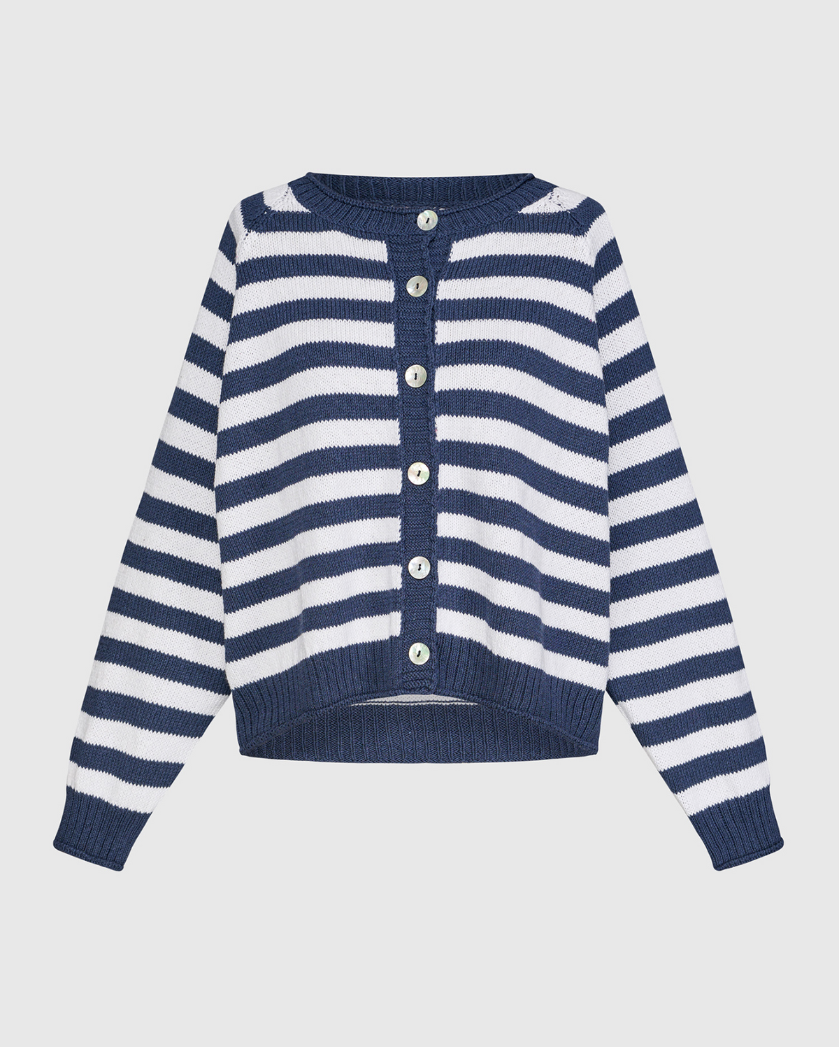 ALEMBIKA Sunny Stripe Cardigan - AS53N - NAVY