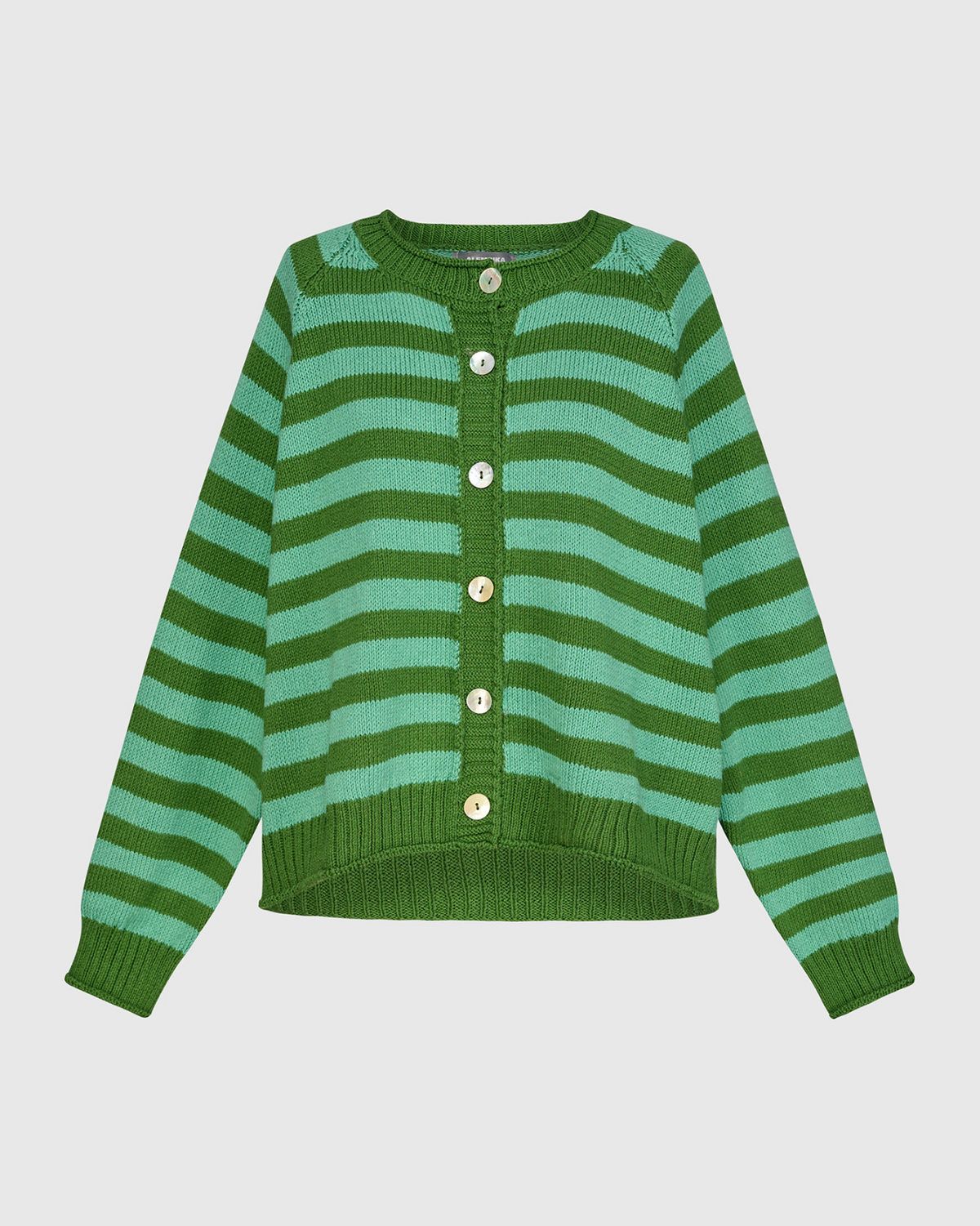 ALEMBIKA Sunny Stripe Cardigan - AS53G - GREEN