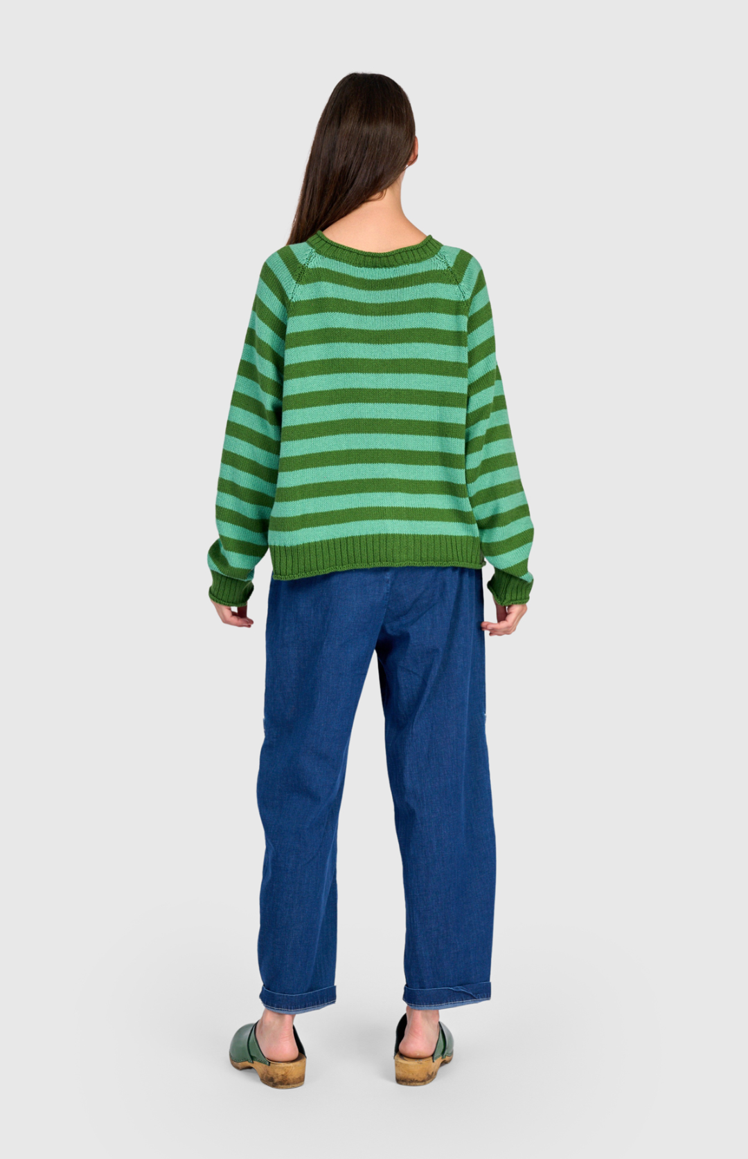 ALEMBIKA Sunny Stripe Cardigan - AS53G - GREEN